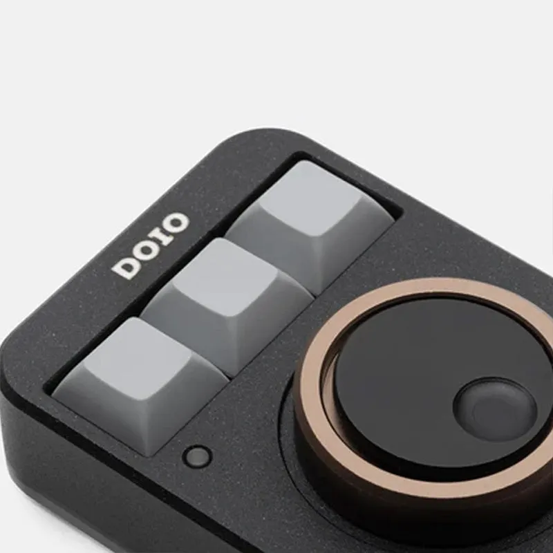 DOIO KB03-01K Macro Keyboard 3 Keys   1 Knob Macro Pad