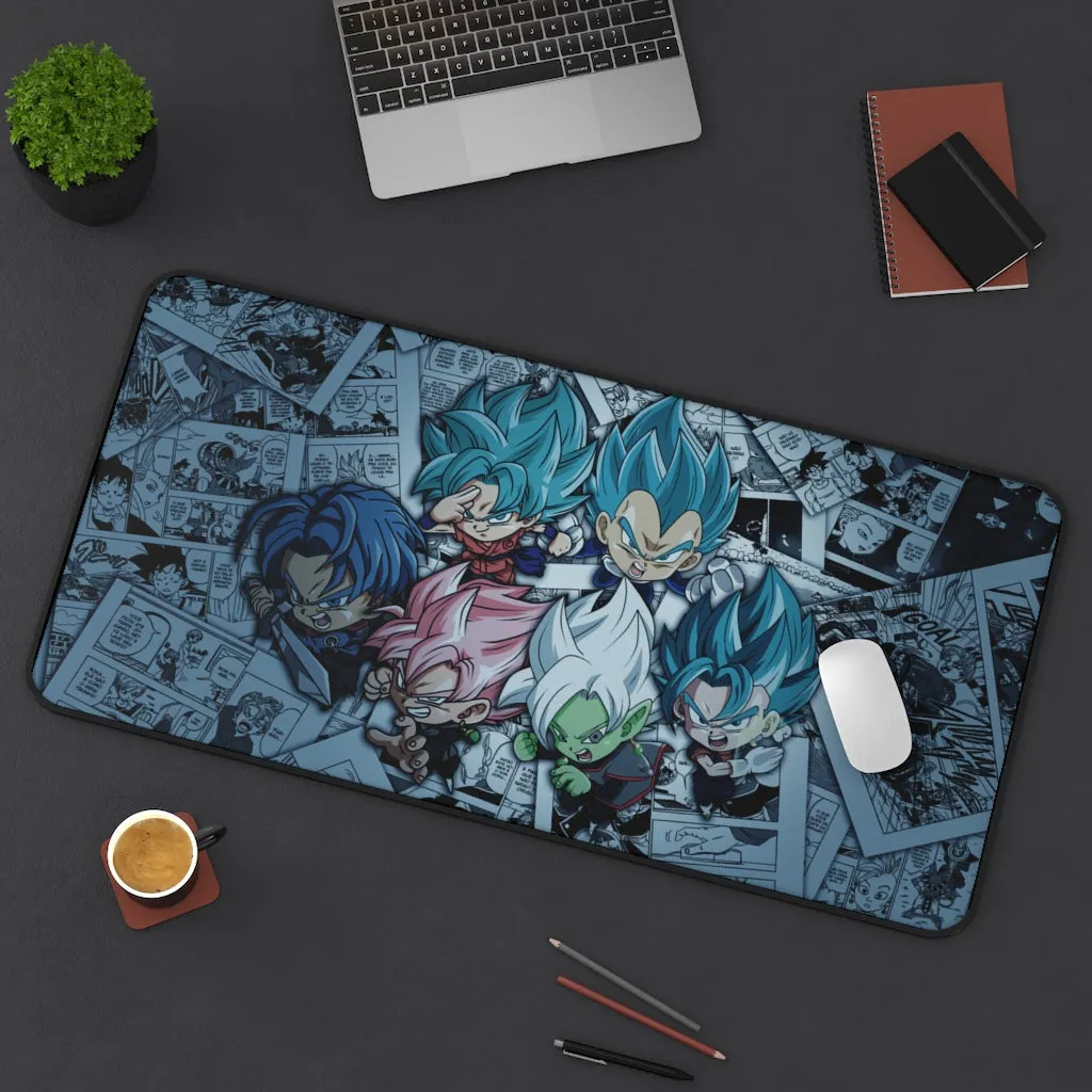 Dragon Ball Anime Mouse pad /Desk Mat -  Super saiyan blue and zamasu