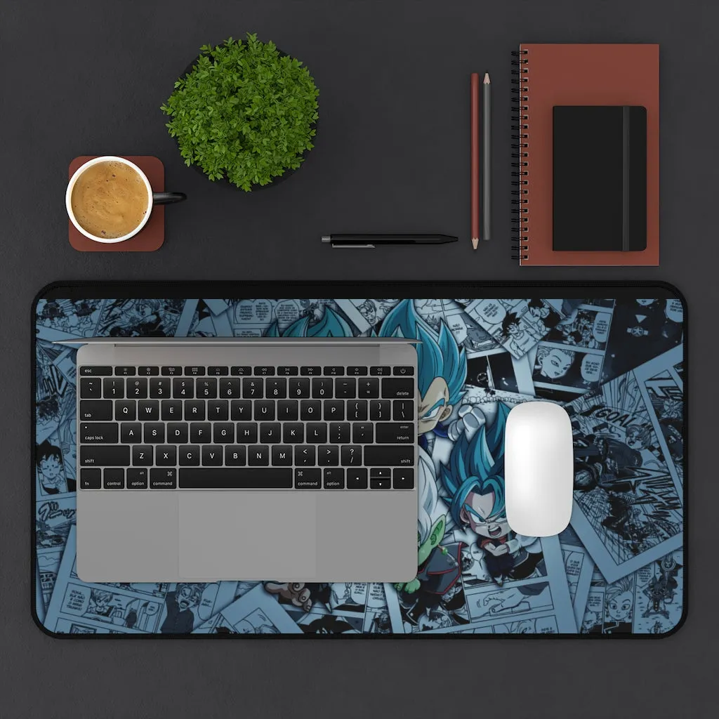 Dragon Ball Anime Mouse pad /Desk Mat -  Super saiyan blue and zamasu