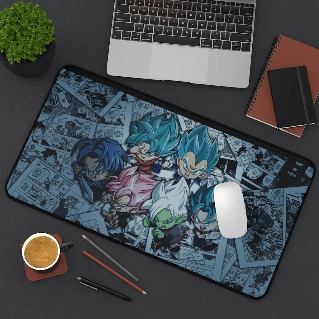 Dragon Ball Anime Mouse pad /Desk Mat -  Super saiyan blue and zamasu