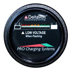 Dual Pro Battery Fuel Gauge - DeltaView? Link Compatible - 12V System (1-12V Battery, 2-6V Batteries)