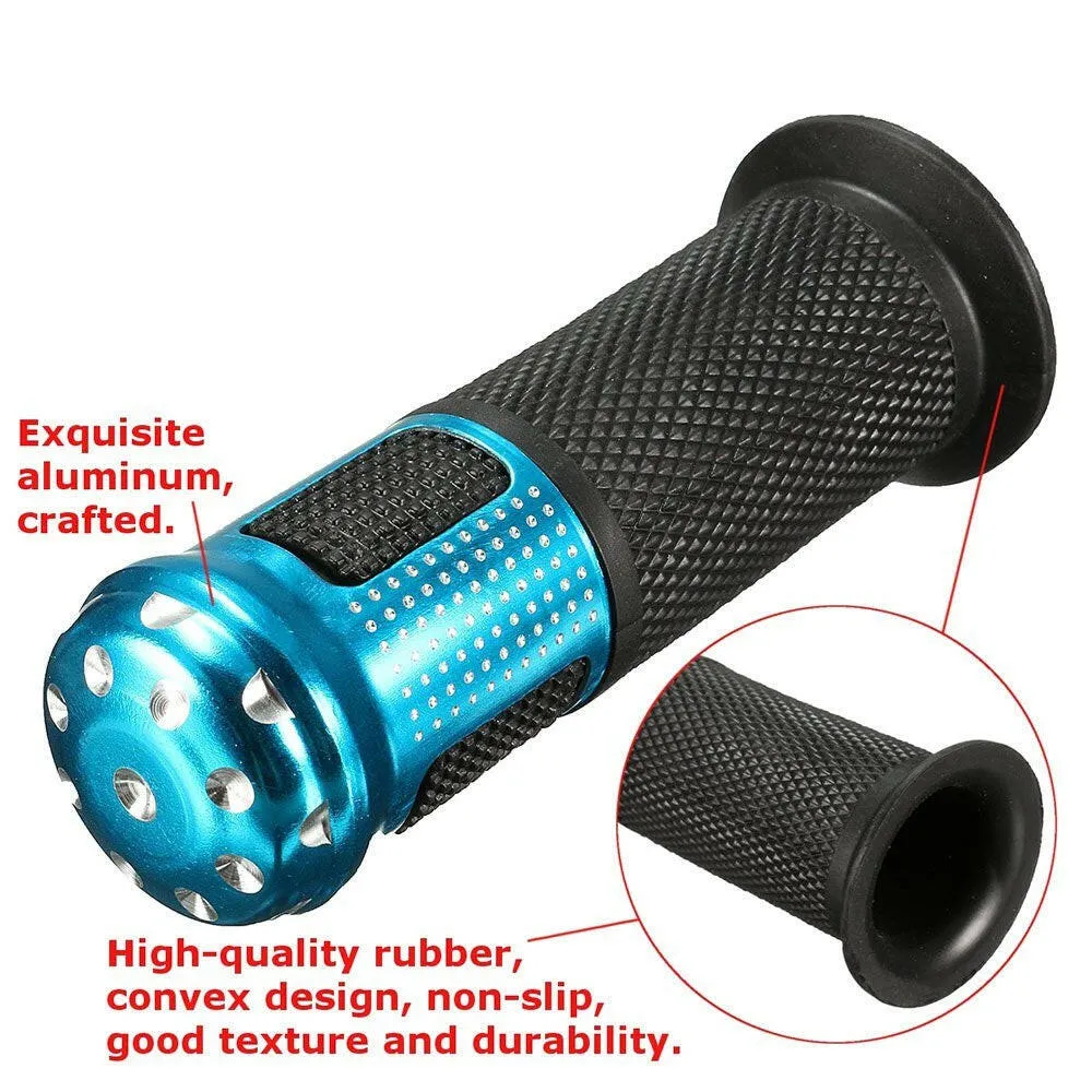 Electric E-bike Bicycle Throttle Grip Scooter Handlebar LEDs Digital Meter Tube