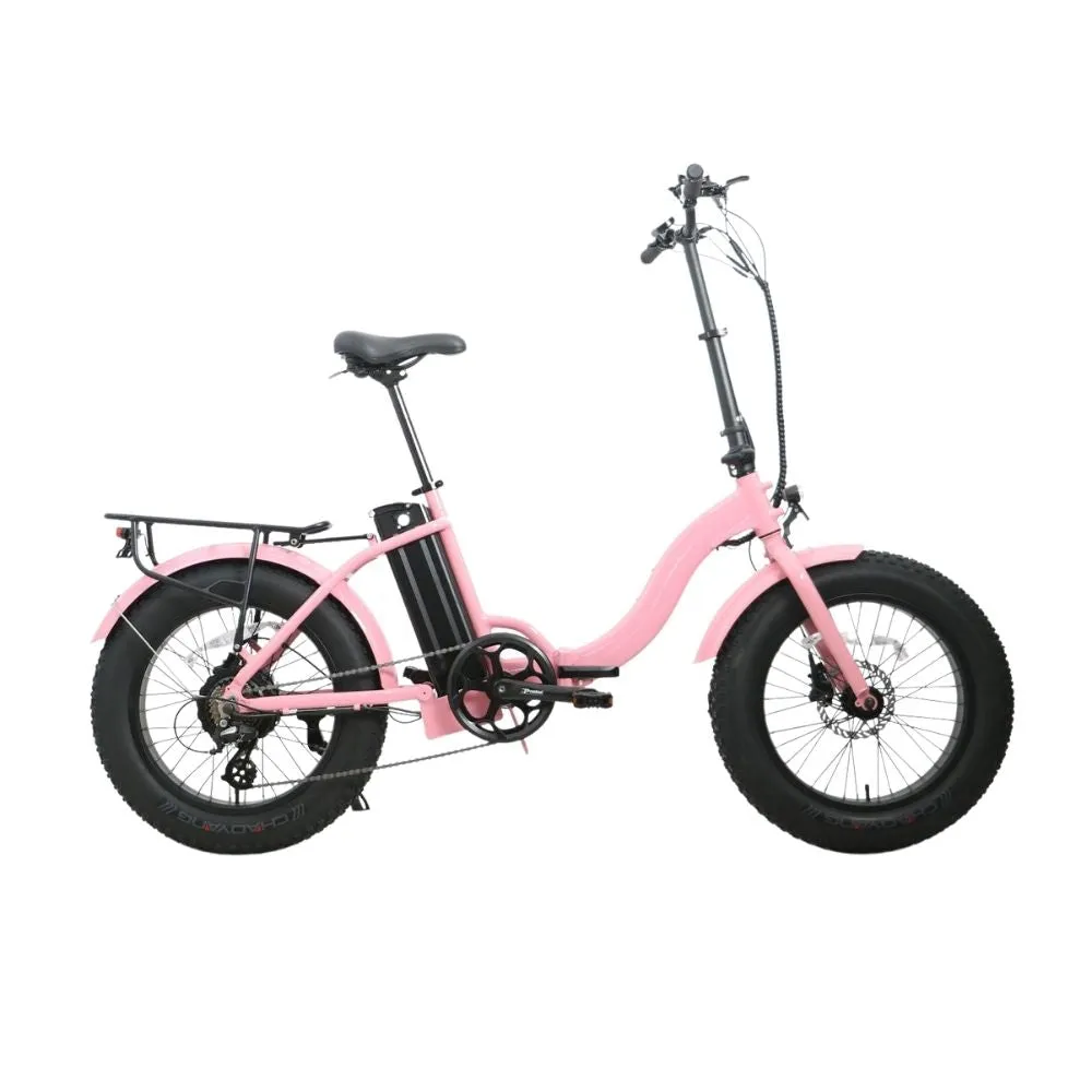 Eunorau FAT-STEP 48V500W 20'' Fat Tire Folding Step-Thru Electric Bike