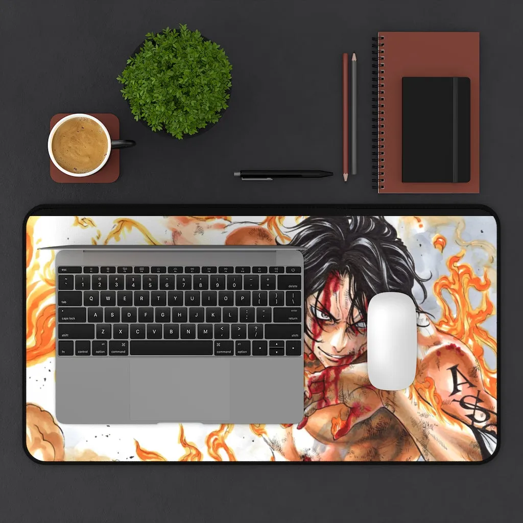 Fire Fist ACE - One Piece Non-Slip Mouse Pad / Desk Mat