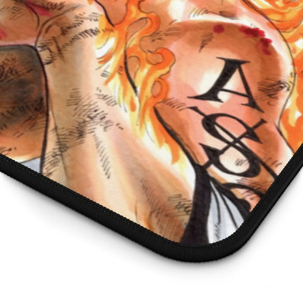 Fire Fist ACE - One Piece Non-Slip Mouse Pad / Desk Mat