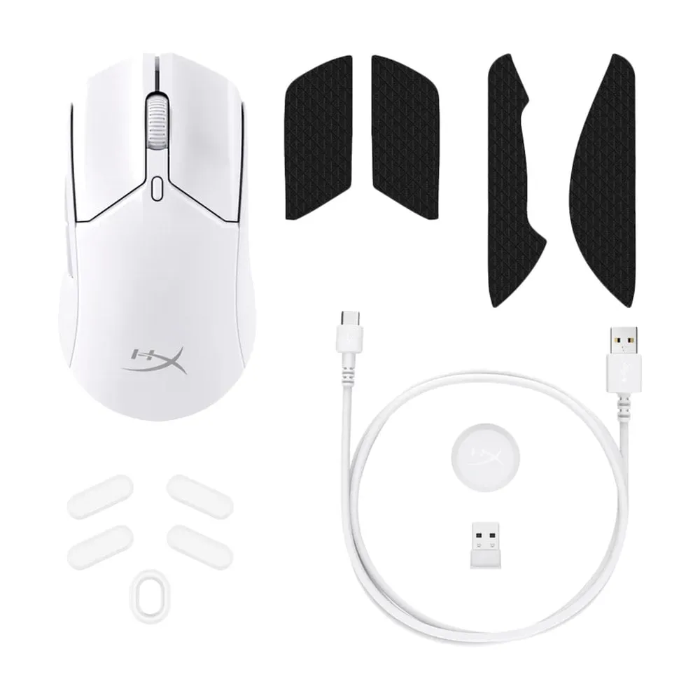 Gaming mouse HyperX Pulsefire Haste 2 Wireless, white