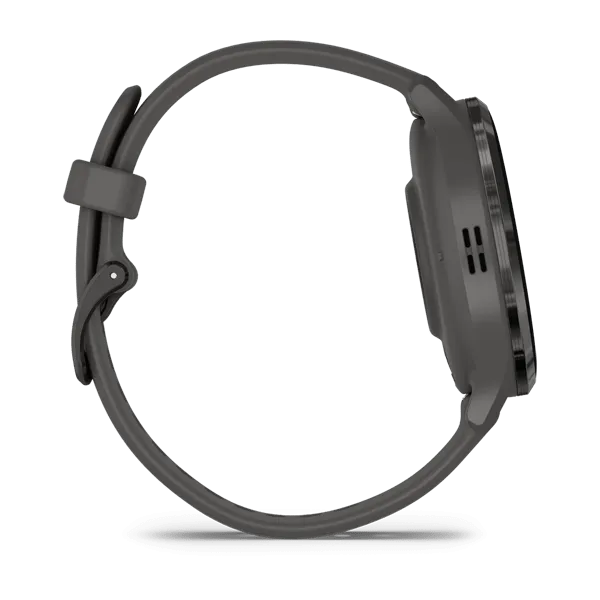 Garmin Venu 3S Slate Stainless Steel Bezel Silicone Band - Pebble Grey | 49-GAR-010-02785-00