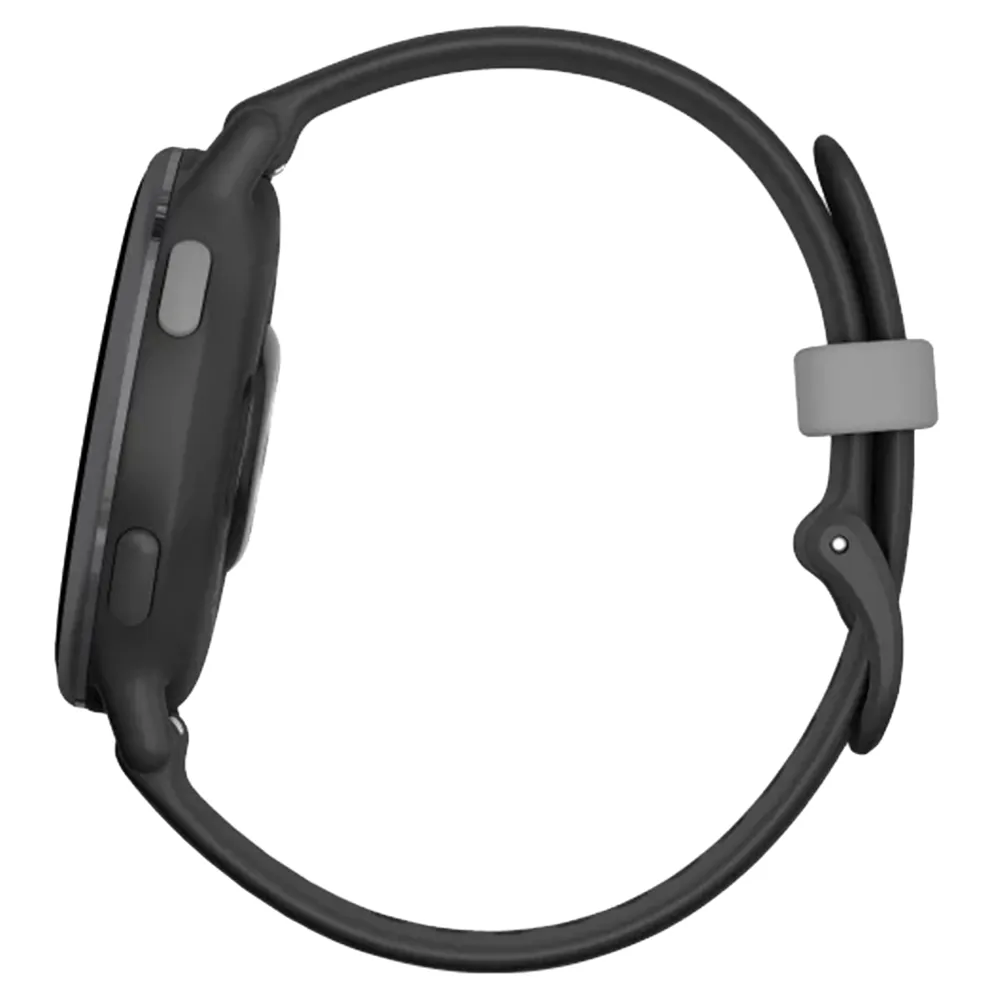 Garmin Vivoactive 5 Aluminium Bezel Silicone Band - Slate & Black | 49-GAR-010-02862-10