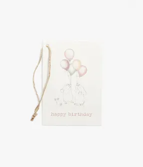 Gift tag with balloon print