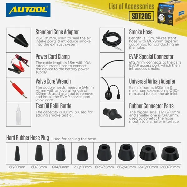 GT-SDT205 Autool  Car Smoke Leak Detector