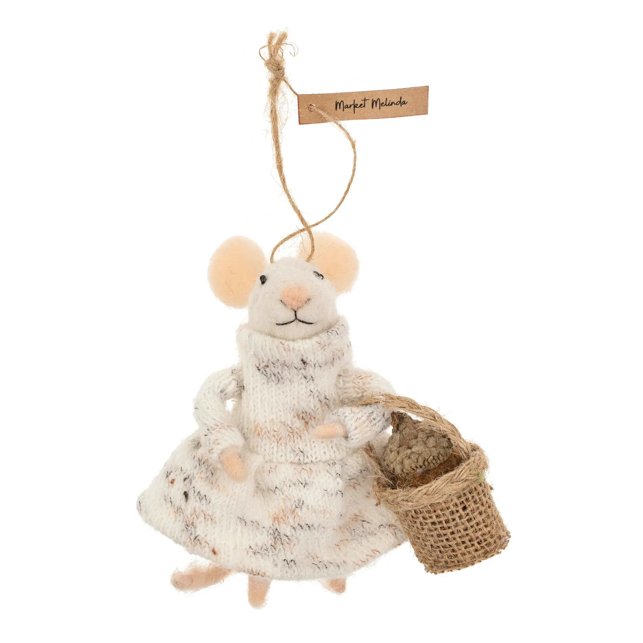 Holiday Felt Mice Ornaments