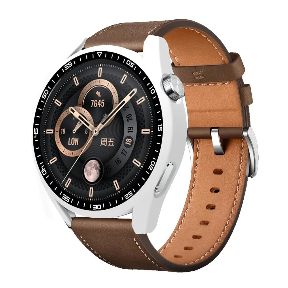 Huawei Watch GT 3 (46mm) hard cover with tempered glass - White