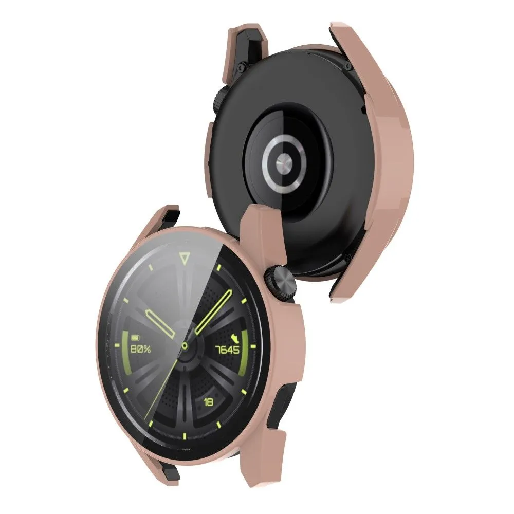 Huawei Watch GT 3 (46mm) PC cover with HD tempered glass - Pink
