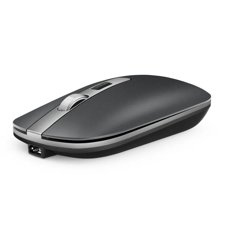 HXSJ M30 Silent Rechargeable 2.4G Wireless Mouse with Metal Roller and Adjustable DPI