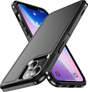 iPhone 14 Case Heavy Duty Full-Body Shockproof Case Black