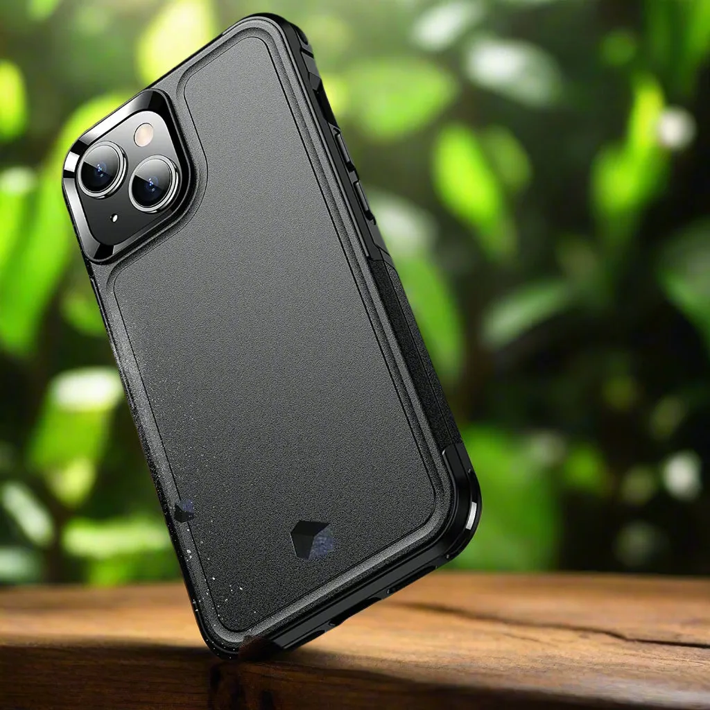 iPhone 14 Case Heavy Duty Full-Body Shockproof Case Black
