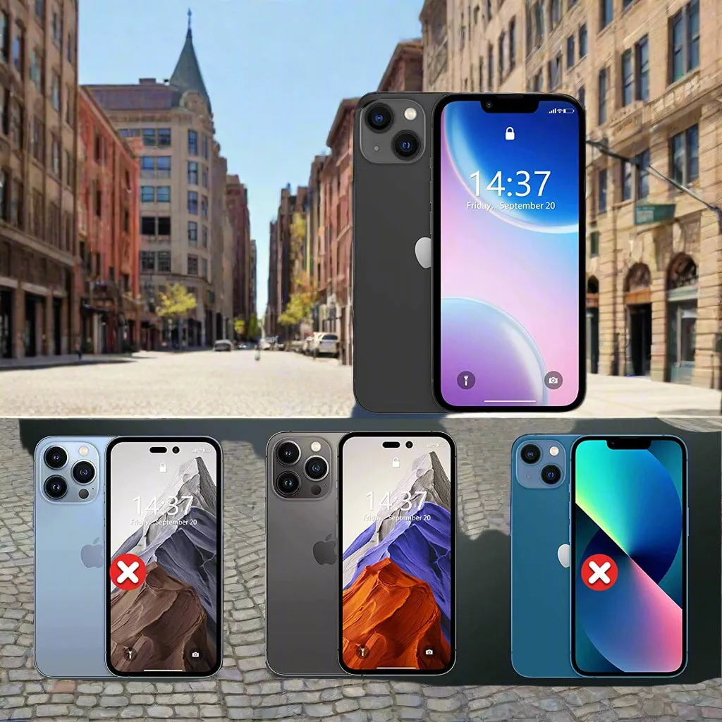 iPhone 14 Case Heavy Duty Full-Body Shockproof Case Black