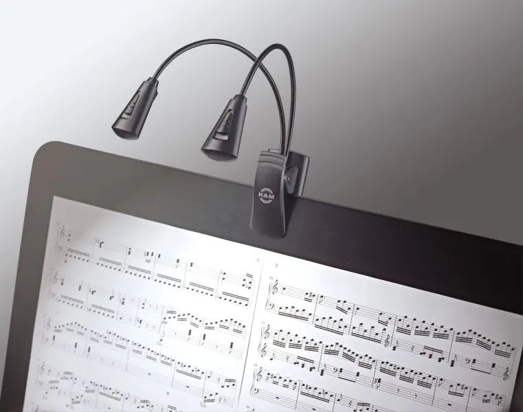 K&M Music stand light »Double2 LED FlexLight« - black