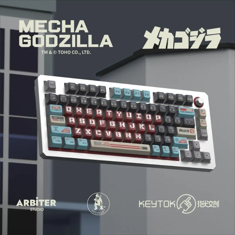 KeyTok Mecha Godzilla KOL Profile Dye-Sub Keycaps