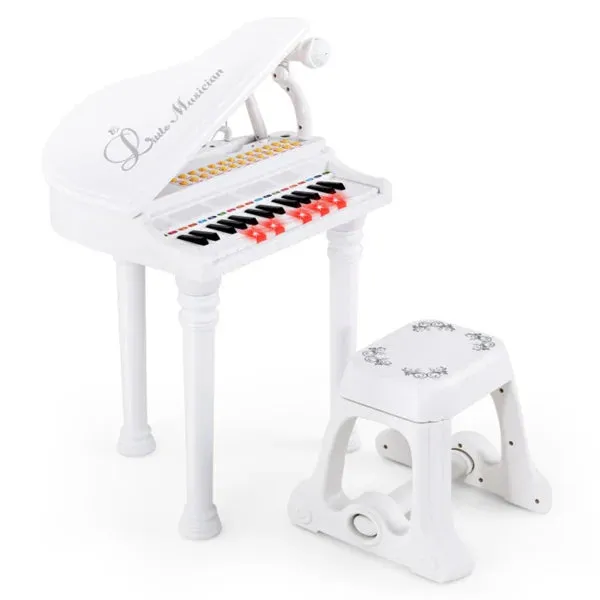 Kids Piano 31 Keys Kids Piano Keyboard with Stool and Piano Lid