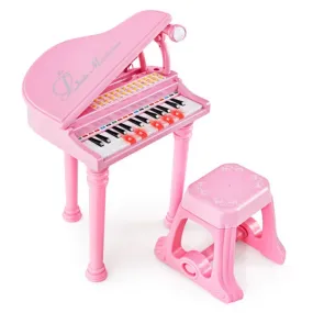 Kids Piano 31 Keys Kids Piano Keyboard with Stool and Piano Lid
