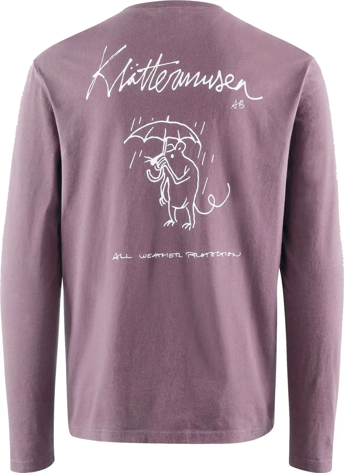 Klättermusen Men&#x27;s Runa Rain Mouse Long Sleeve Tee Black Plum | Buy Klättermusen Men&#x27;s Runa Rain Mouse Long Sleeve Tee Black Plum here | Outnorth
