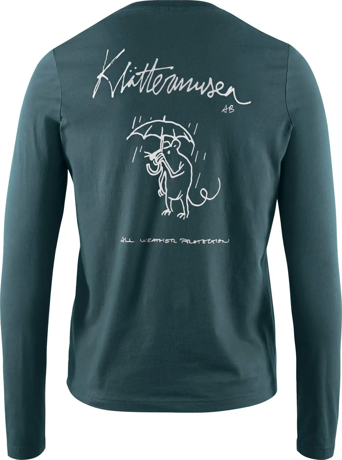Klättermusen Women&#x27;s Runa Rain Mouse Long Sleeve Tee Dark Deep Sea | Buy Klättermusen Women&#x27;s Runa Rain Mouse Long Sleeve Tee Dark Deep Sea here | Outnorth