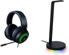 Kraken Ultimate RGB USB Gaming Headset   Base Station V2 Chroma Bundle: Classic Black