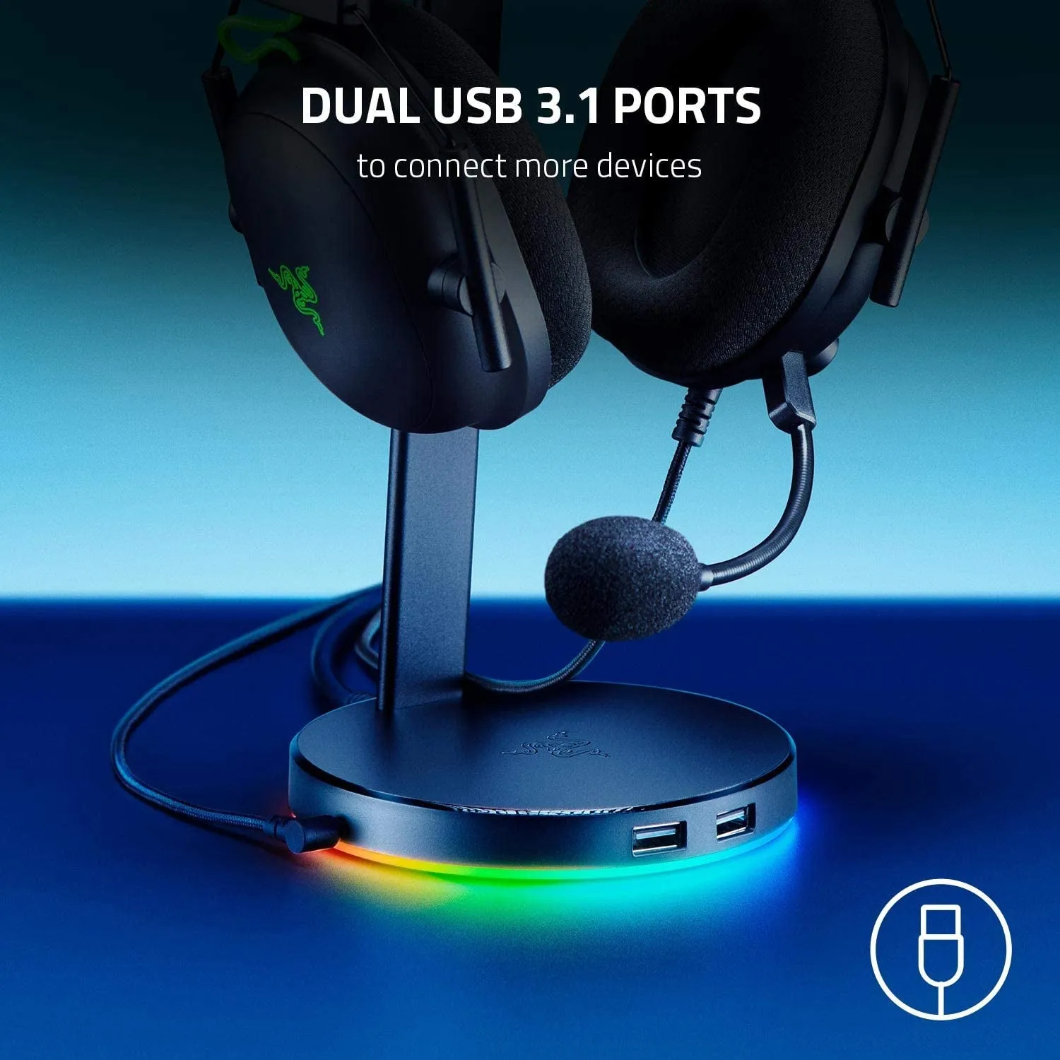 Kraken Ultimate RGB USB Gaming Headset   Base Station V2 Chroma Bundle: Classic Black