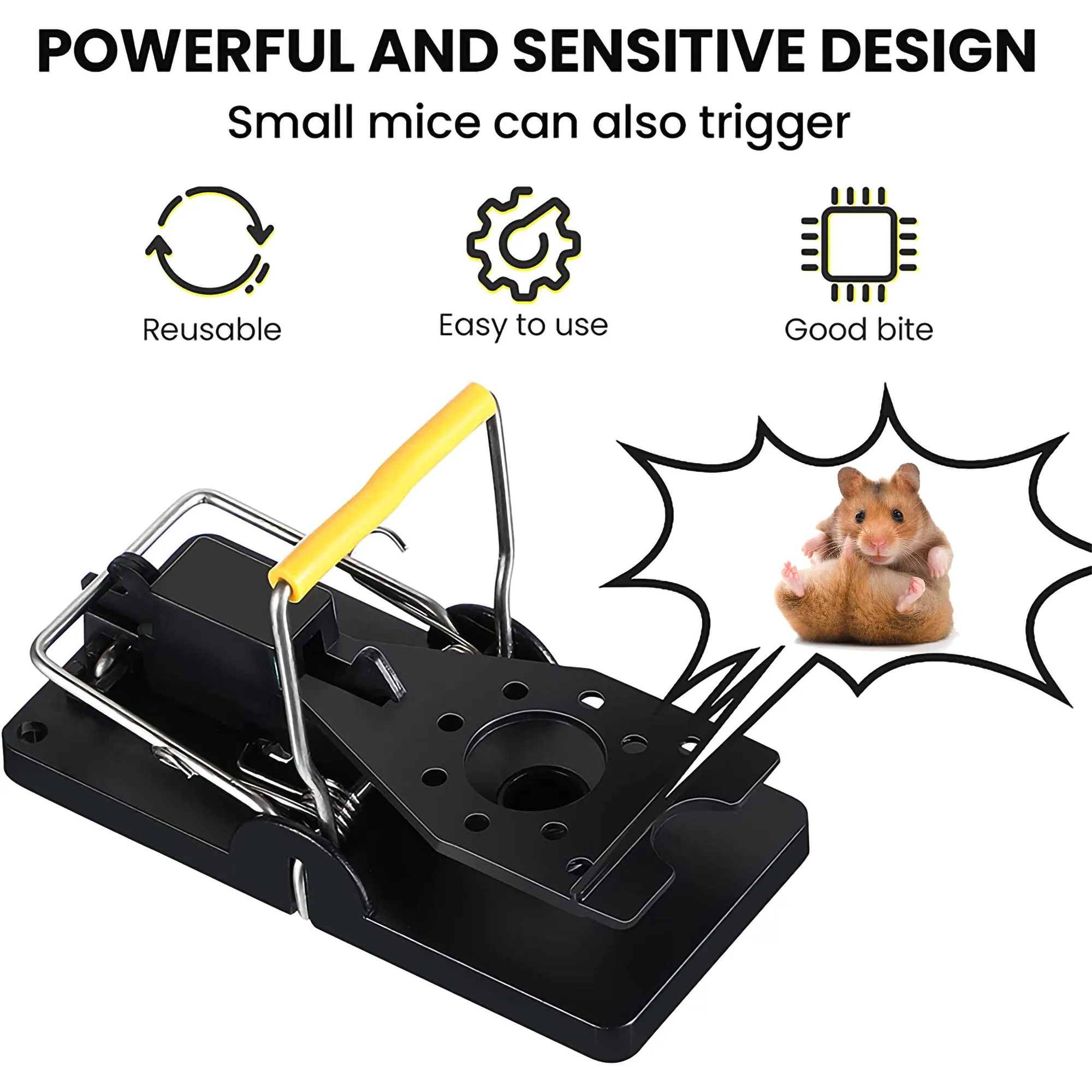 Large Snap Traps for Rats (6 Pack)