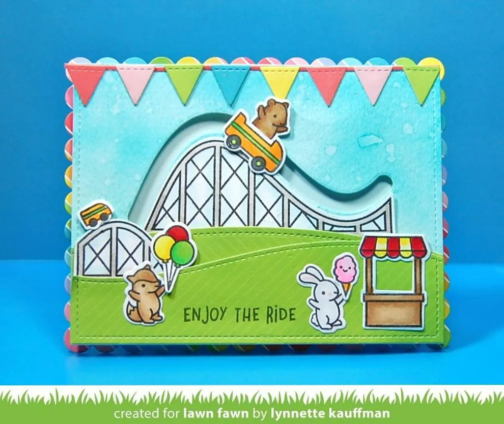 Lawn Fawn - Coaster Critters - clear stamp set