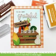 Lawn Fawn - Hay There, Hayrides! mice add-on - clear stamp set