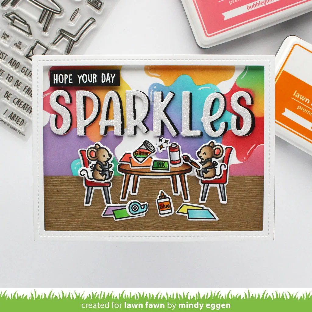 LAWN FAWN: Just Add Glitter | Stamp