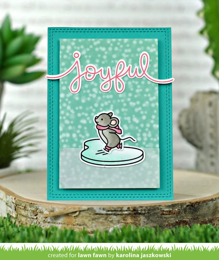 LAWN FAWN: Mice on Ice | Stamp