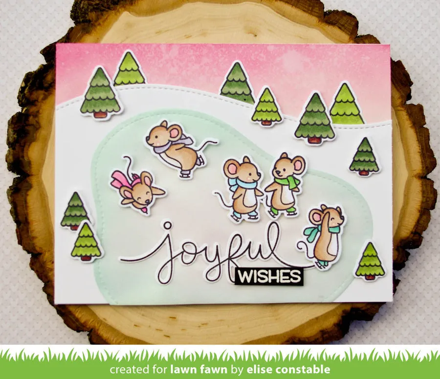 LAWN FAWN: Mice on Ice | Stamp