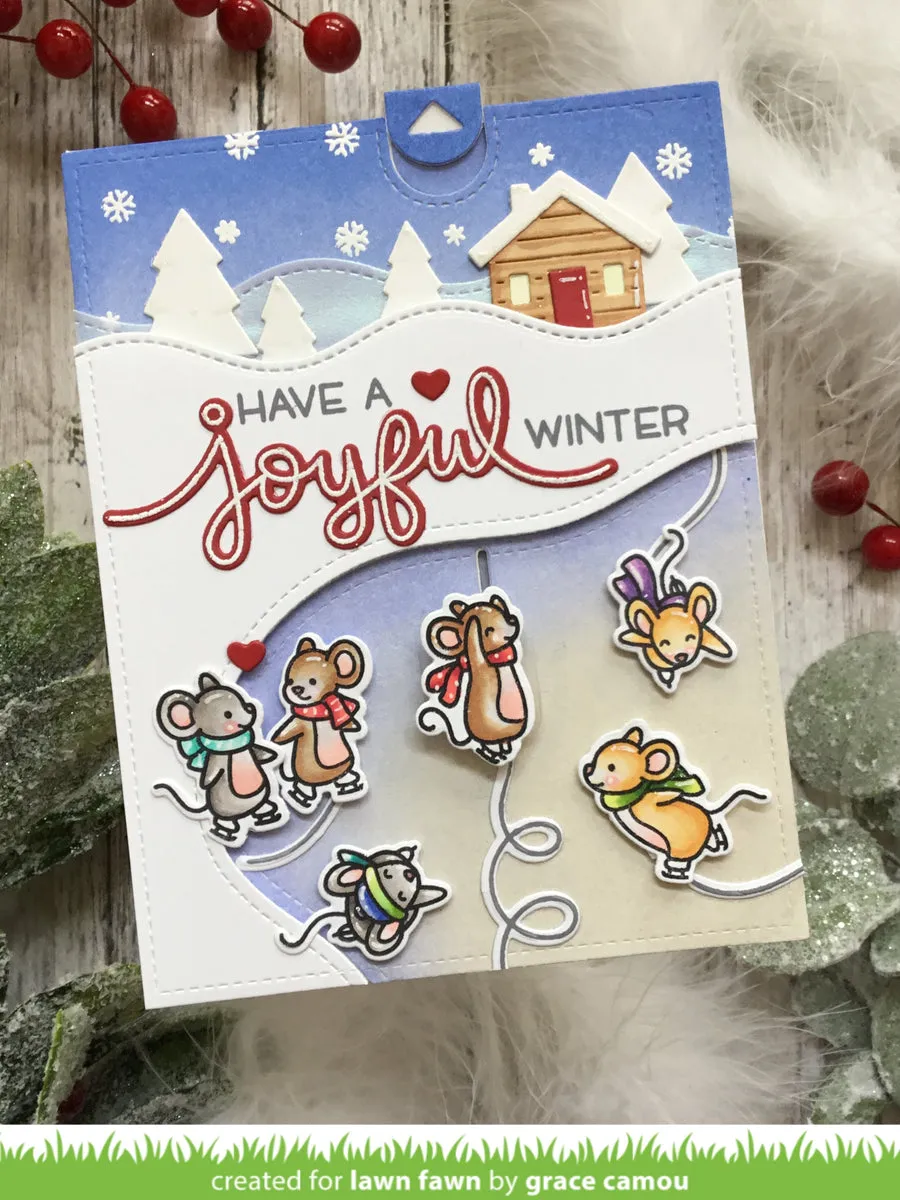 LAWN FAWN: Mice on Ice | Stamp