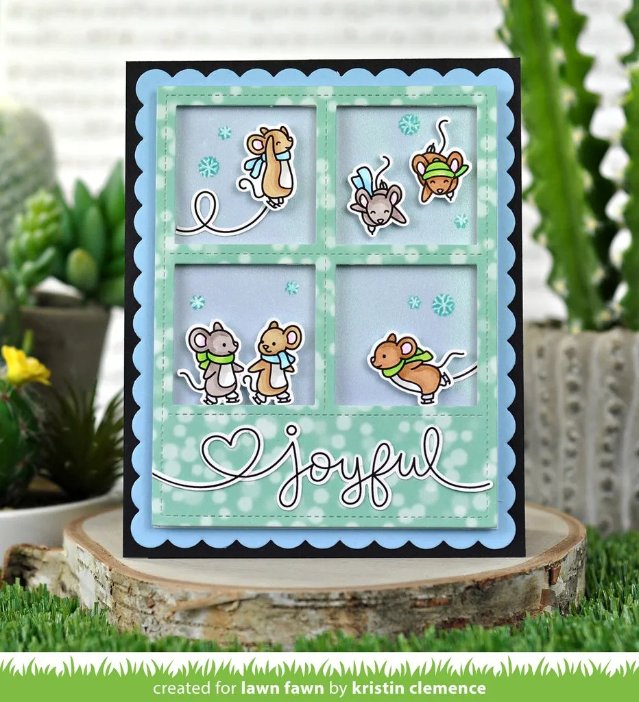 LAWN FAWN: Mice on Ice | Stamp