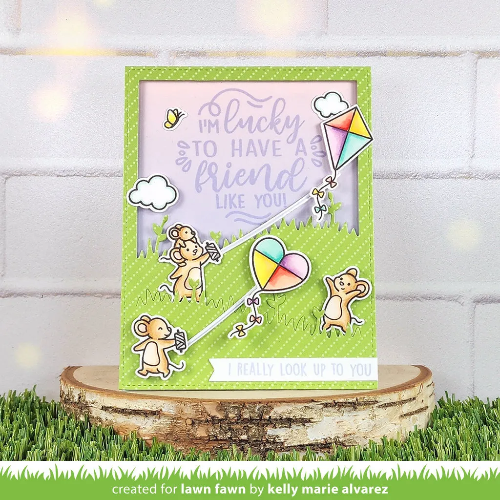 LAWN FAWN: Whoosh, Kites | Stamp & Lawn Cuts Die Bundle