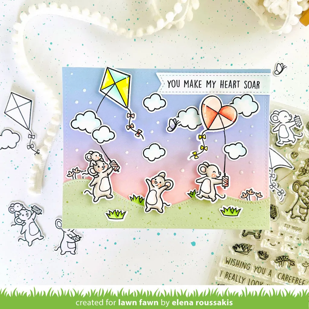 LAWN FAWN: Whoosh, Kites | Stamp