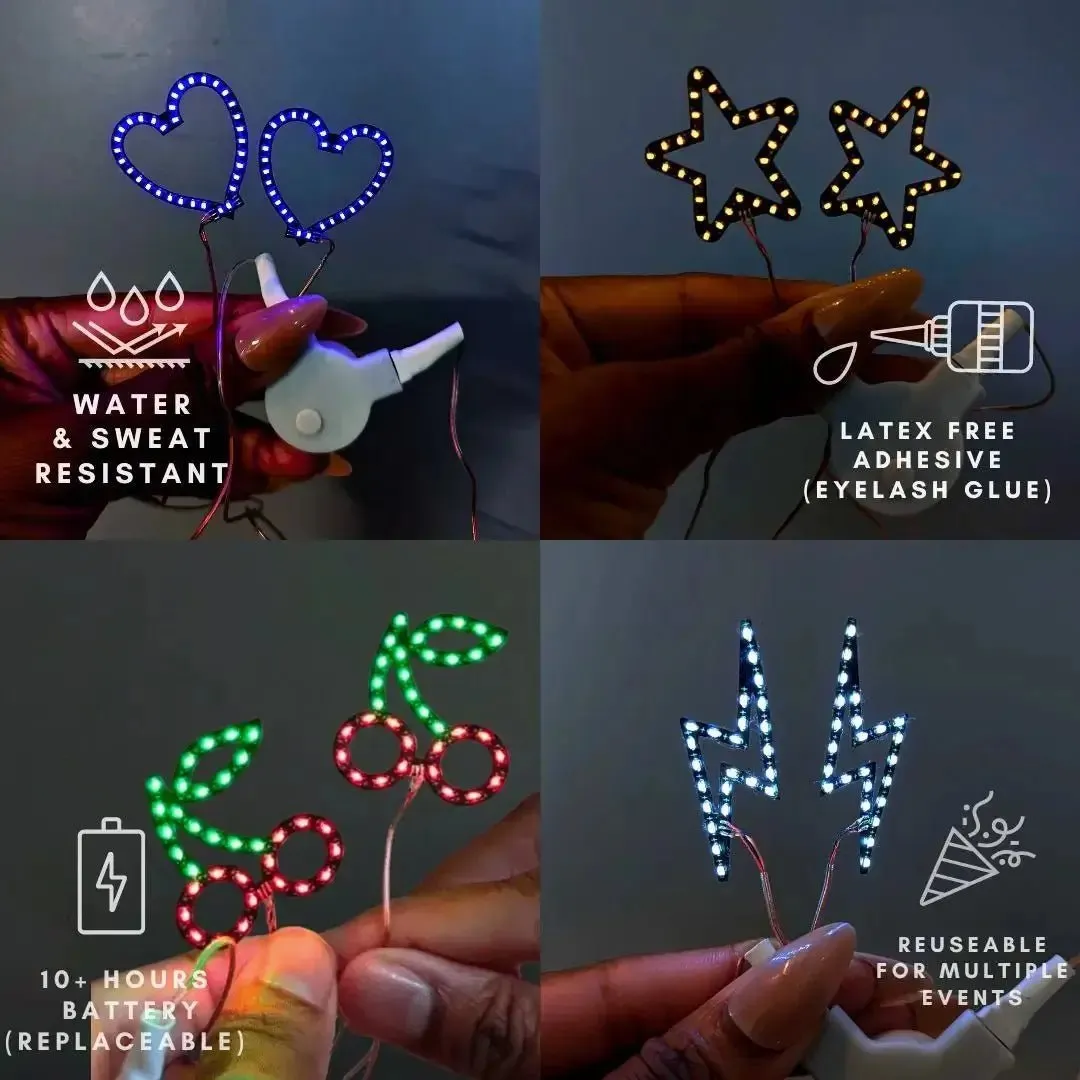 LED Face Stickers [4 Pack]