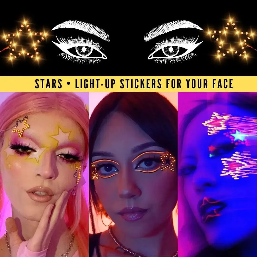 LED Face Stickers [4 Pack]
