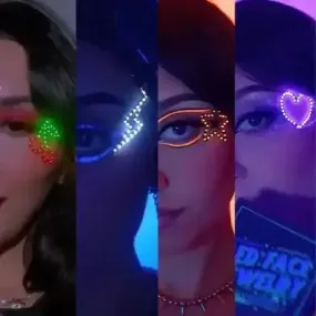 LED Face Stickers [4 Pack]