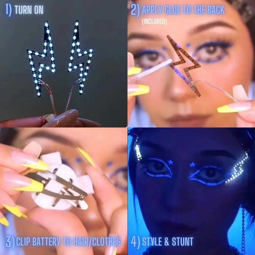 LED Face Stickers [4 Pack]