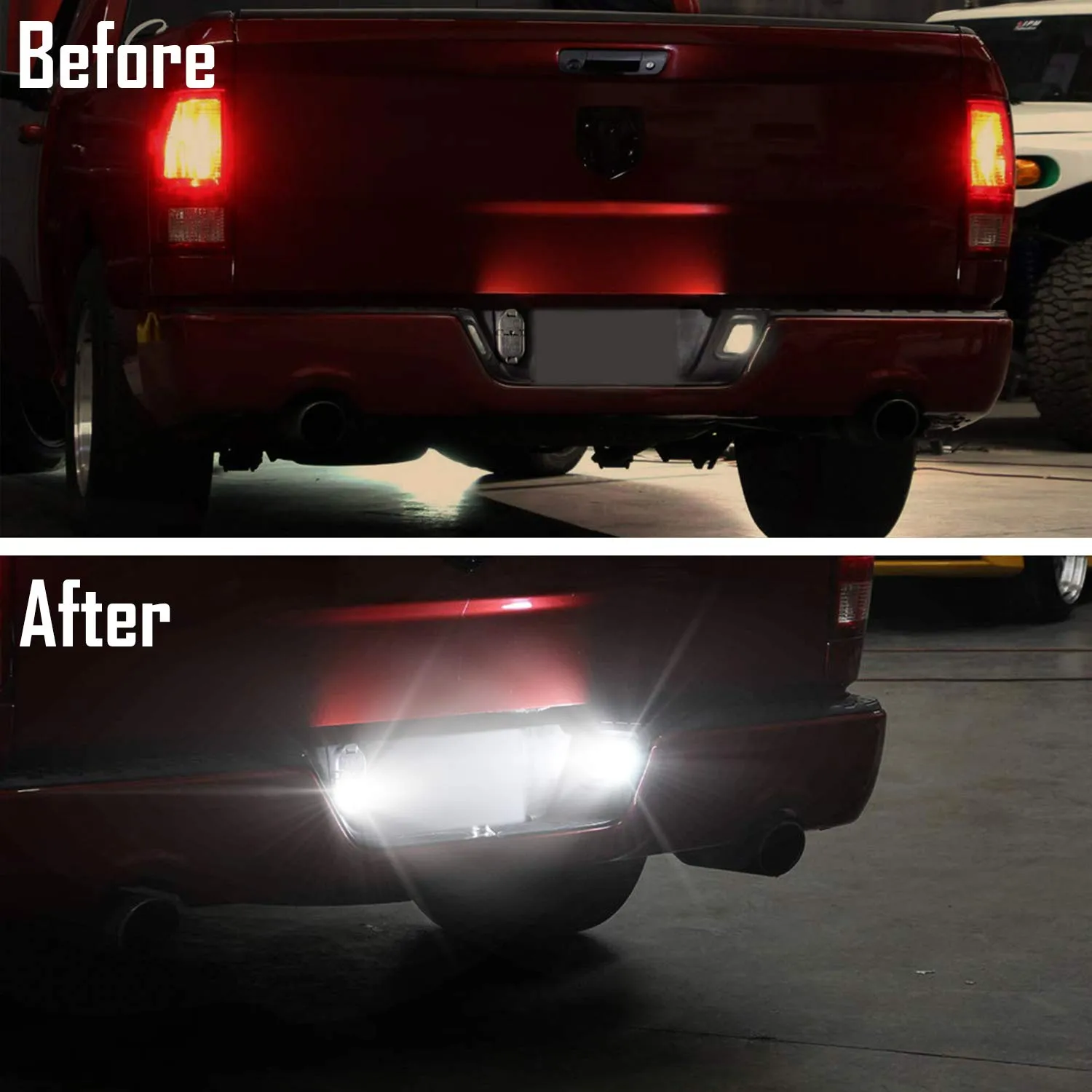 LED License Plate Lights 18 SMDs for Dodge RAM 1500/2500/3500 2003-2018