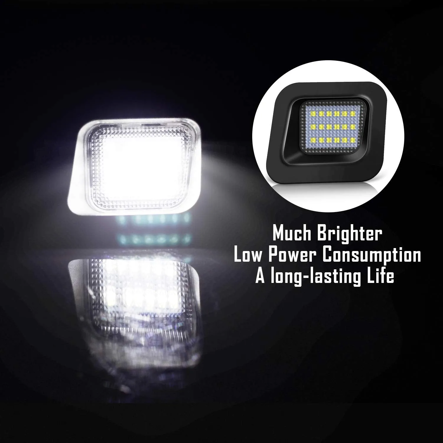 LED License Plate Lights 18 SMDs for Dodge RAM 1500/2500/3500 2003-2018