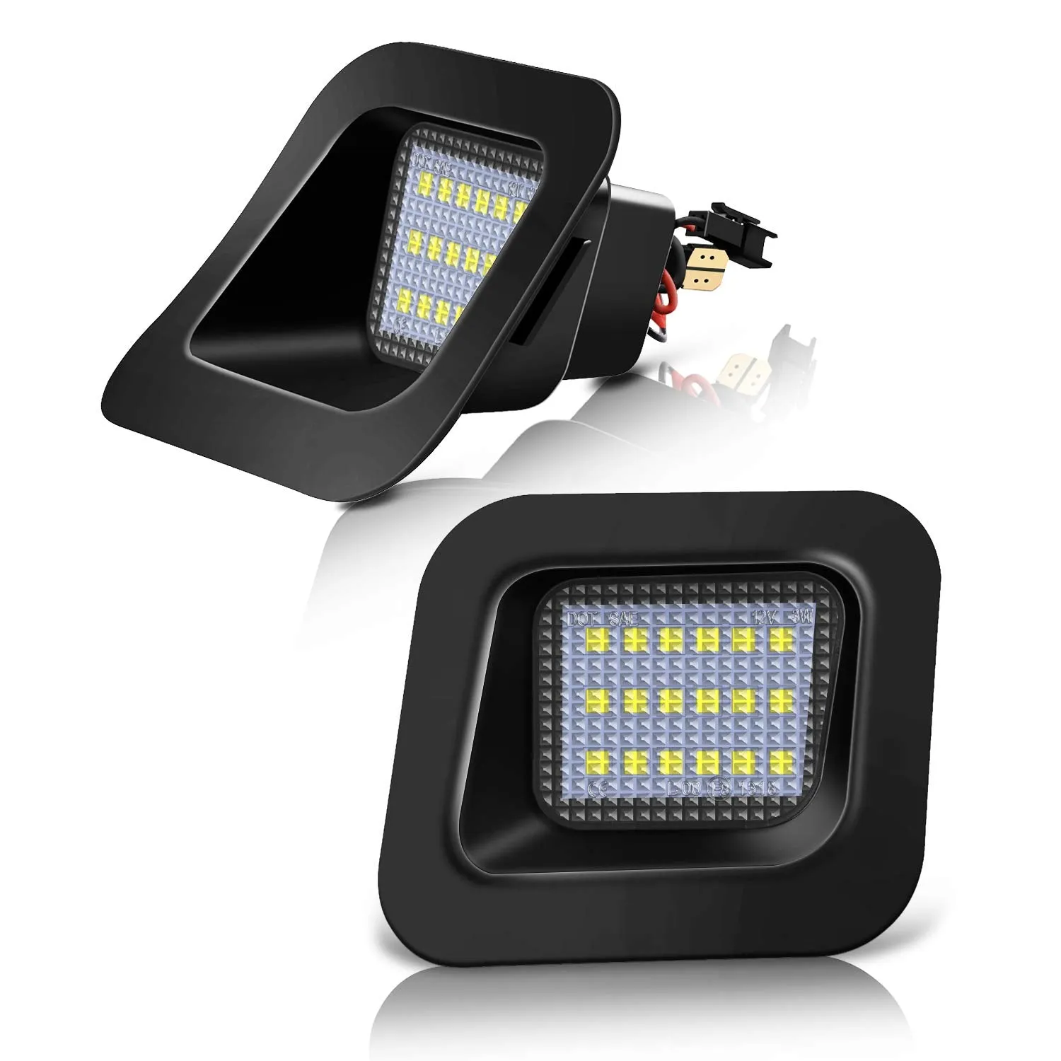 LED License Plate Lights 18 SMDs for Dodge RAM 1500/2500/3500 2003-2018