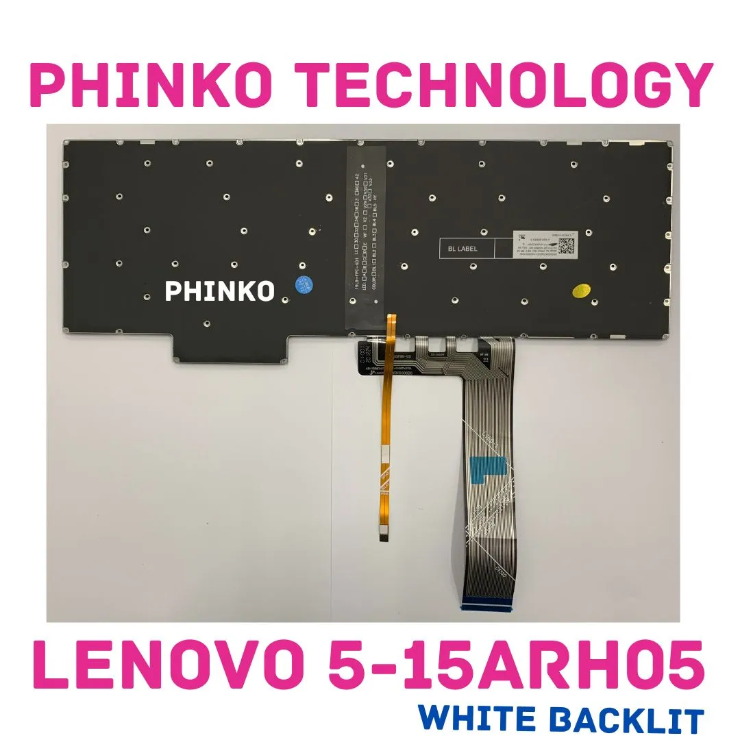 LENOVO Legion 5-15ARH05 15ARH05H 15IMH05 15IMH05H US Keyboard white backlight