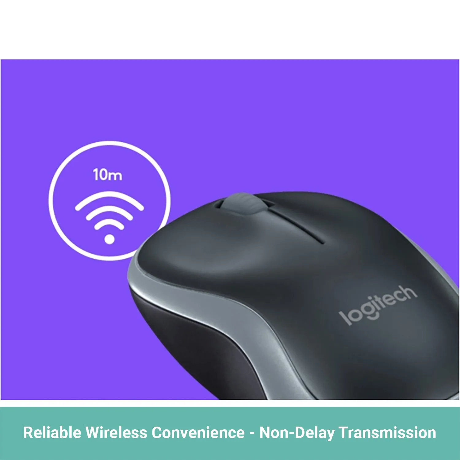 Logitech M185 Wireless Mouse 2.4Ghz 1000DPI USB Receiver Office Gaming Blue Red