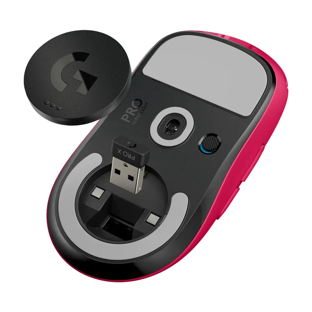Logitech PRO X SUPERLIGHT wireless gaming mouse, pink