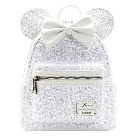 Loungefly x Disney Minnie Sequin Wedding Mini Backpack